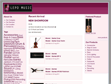 Tablet Screenshot of lepomusic.com